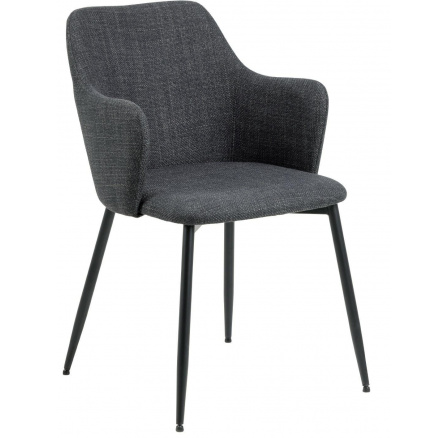 Ilsa szék karfákkal sötétszürke