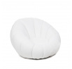 Armchair DOUILL swivel ecru in TEDDY fabric 94x88x62 cm 869414