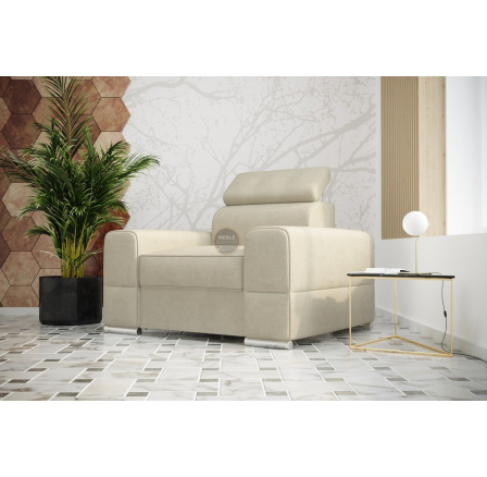 FOTEL ROYAL 114 CM - Odcienie beżu