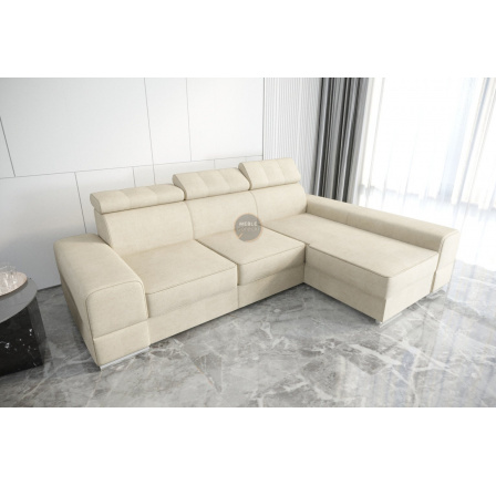 NAROŻNIK ROYAL 295×185 - prawa , Odcienie beżu NAROŻNIK ROYAL 295×185 - prawa , Odcienie beżu