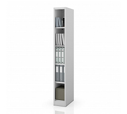Keskeny fém polc, irattároló szürke: TIM 250 x 1850 x 400 mm