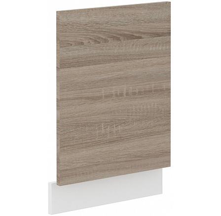 Dvířka na myčku s panelem DAVIS - ZM 570x446, Bílá/Dub Sonoma Trufla