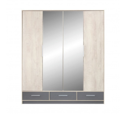 ISKO ruhásszekrény - ISL1, Tölgy/Antracit