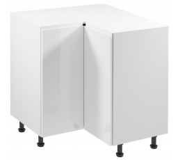 Konyhai alsó szekrény - ASPEN D90N, Fehér/Fehér fényes