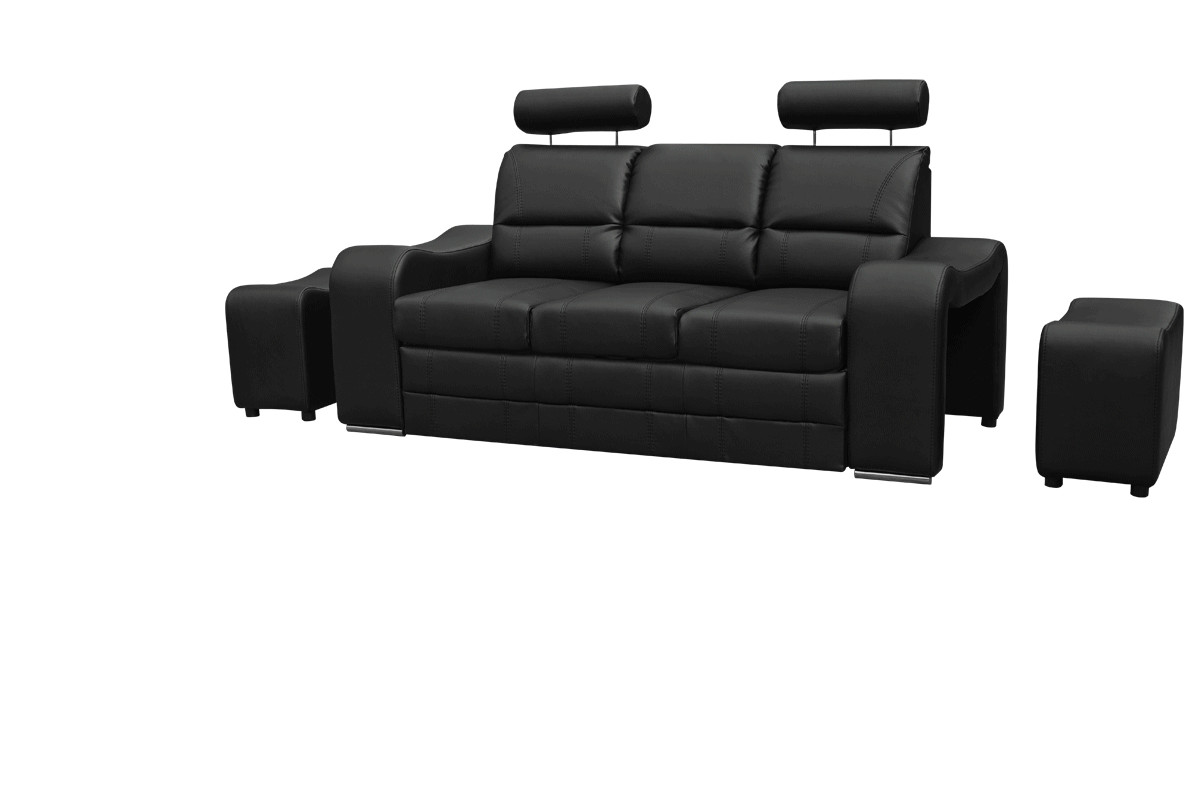 Pohovka Wenus s taburety, eko soft 11