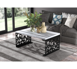 SEMARA dohányzóasztal 100x60 Fekete+Beton