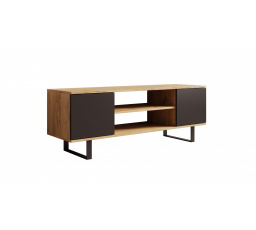 TV szekrény Lofter 135 cm Craft Tölgy+Fekete