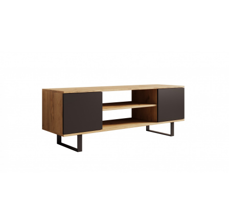 TV szekrény Lofter 135 cm Craft Tölgy+Fekete