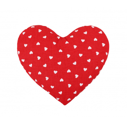 Polštářek srdíčka červená
