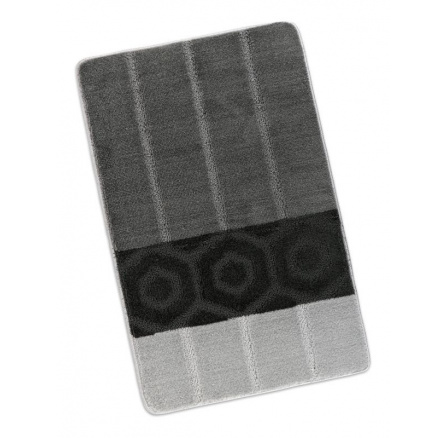 Koupelnová předložka 60x100cm Pruhy šedočerné