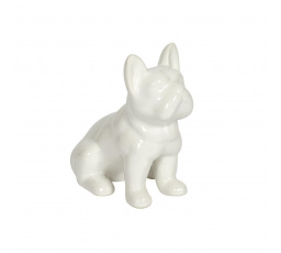 Francia bulldog figura S fehér