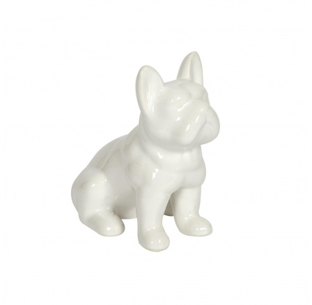 Francia bulldog figura S fehér