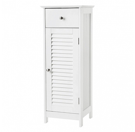 Fürdőszobai szekrény 32x30x87cm, mdf, fehér, AUK-E1143 WT Fürdőszobai szekrény 32x30x87cm, mdf, fehér, AUK-E1143 WT