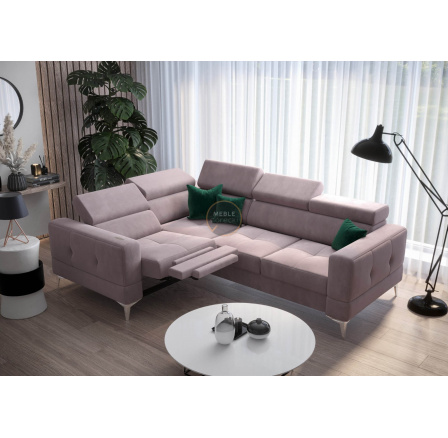 NAROŻNIK TOSCANIA RELAX Z FUNKCJĄ SPANIA 185X250 - Odcienie fioletu , lewa NAROŻNIK TOSCANIA RELAX Z FUNKCJĄ SPANIA 185X250 - Odcienie fioletu , lewa
