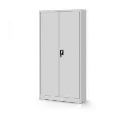 TOMASZ irodai fém iratszekrény, 900 x 1850 x 450 mm, szürke