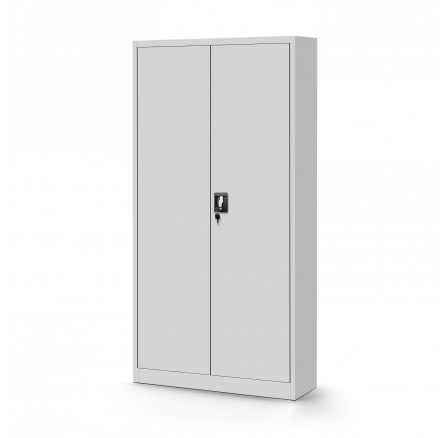 TOMASZ irodai fém iratszekrény, 900 x 1850 x 450 mm, szürke