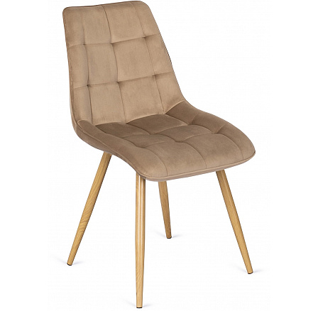 Krzesło RODRI Beżowe Welurowe