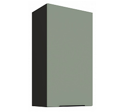 Horní skříňka ARIA - 50 G-90 1F, Černá/Aquamarine