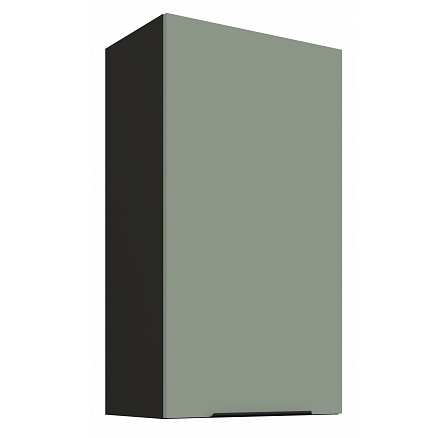 Horní skříňka ARIA - 50 G-90 1F, Černá/Aquamarine