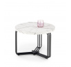 ANTICA M konferencia asztal, fehér márvány hatás/fekete