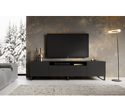 NOEMI TV szekrény Álló Fekete+Fekete