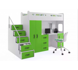 MAX 4 PIĘTROWE RAMA ZIELONY 80 X 200 KPL