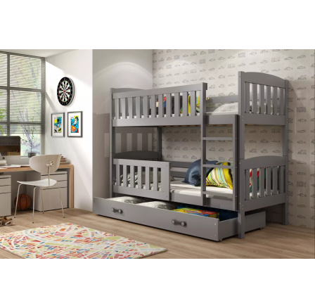 KUBUŚ PIĘTROWE RAMA GRAFIT SZUFLADA GRAFIT 90 X 200 KPL