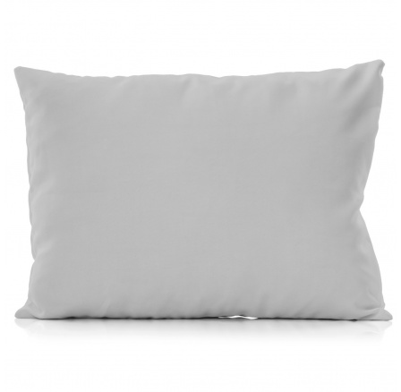 Bavlněný povlak na relaxační polštář světle šedý 45x120
