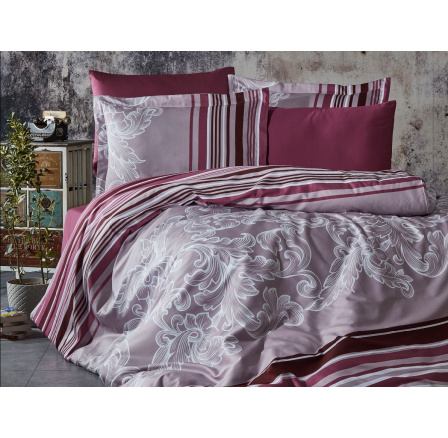 Saténový povlak na polštář Sonet bordo 50x50