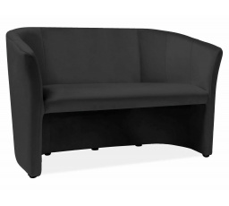 TM-2 kanapé, Velvet fekete bluvel 19 / wenge