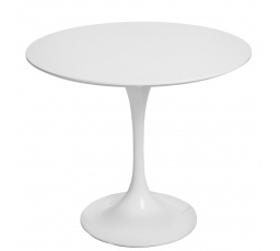 Fiber asztal o90 fehér MDF