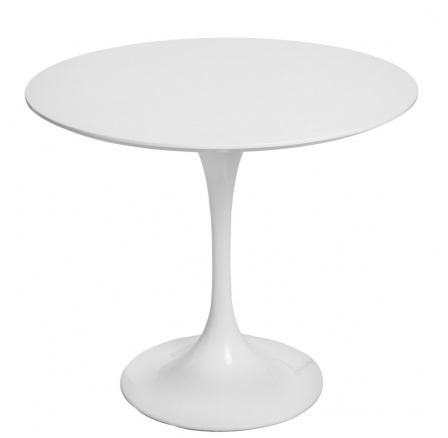 Fiber asztal o90 fehér MDF