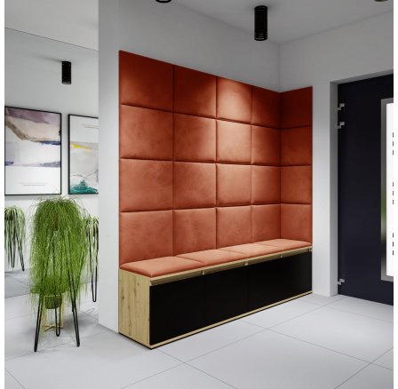 EMI 3 előszobafal, Trinity 25/Artisan+fekete