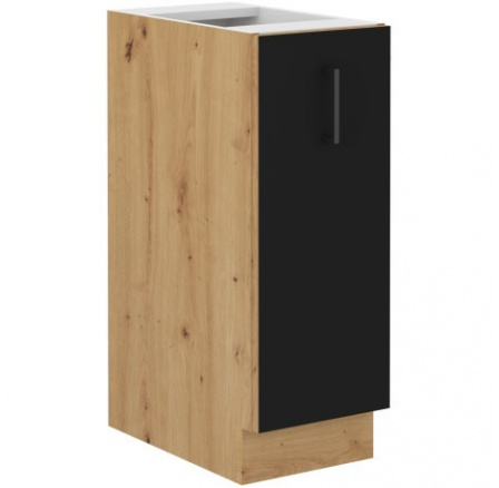 Kuchyňská dolní skříňka MOLLY 30 D CARGO BB, černá/dub artisan