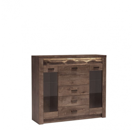 INDIANAPOLIS I8 vitrin, sötét kőris