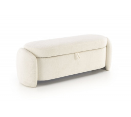 Tárolóval ellátott FICARIA puff, Krémszínű