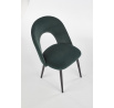 Étkezőszék K384, sötétzöld bársony