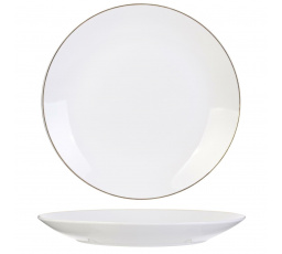 Pearl Gold tányér 27 cm fehér