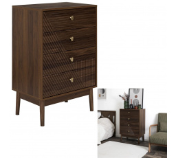 Tiffany komód 4 fiókkal diófa