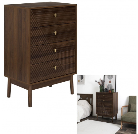 Tiffany komód 4 fiókkal diófa