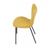 Jídelní židle, žlutá, látka, CT-S8010 YEL2