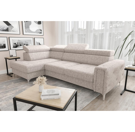 NAROŻNIK Z FUNKCJĄ SPANIA ORION 165X255 - Odcienie beżu , lewa NAROŻNIK Z FUNKCJĄ SPANIA ORION 165X255 - Odcienie beżu , lewa