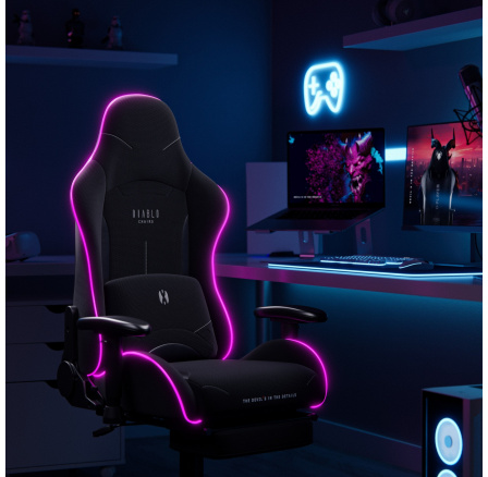 LED RGB Gamer szék Starter fekete