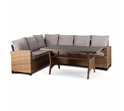 Zestaw Mebli Ogrodowych COMODO Brązowy/Szary