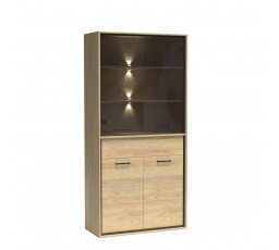 MEDIOLAN M3 Vitrin Természetes Hikora