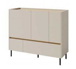 LUCA LC 8 komód, Bézs-homok/Tölgy olajozott