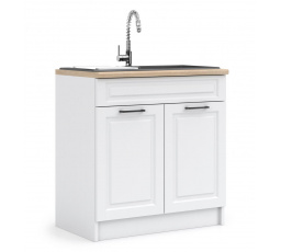 Kuchyňská dolní skříňka IRMA ZL80-2D1B, Bílá mat