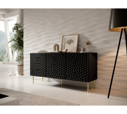 HOLE 152 komód fekete matt/fekete matt