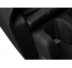 SOLARIA masszázs- és fűtési funkcióval ellátott dönthető fotel, fekete ökobőr