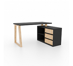 Sarokasztal Iwo II Grafit+Artisan